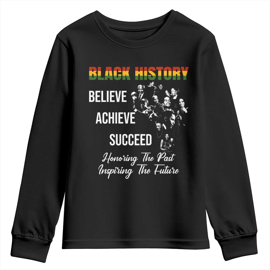 Honoring Past Inspiring Future Black History Month Youth Sweatshirt