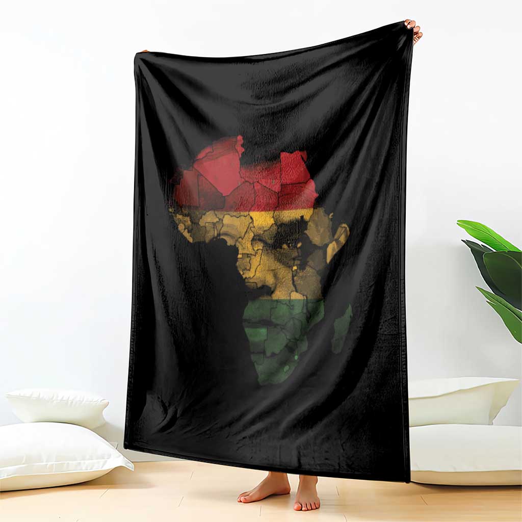 Black History Month Throw Blanket Pan African Africa Map Black Pride - Wonder Print Shop