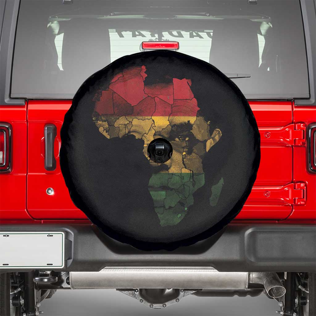 Black History Month Spare Tire Cover Pan African Africa Map Black Pride - Wonder Print Shop