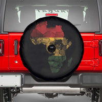 Black History Month Spare Tire Cover Pan African Africa Map Black Pride - Wonder Print Shop