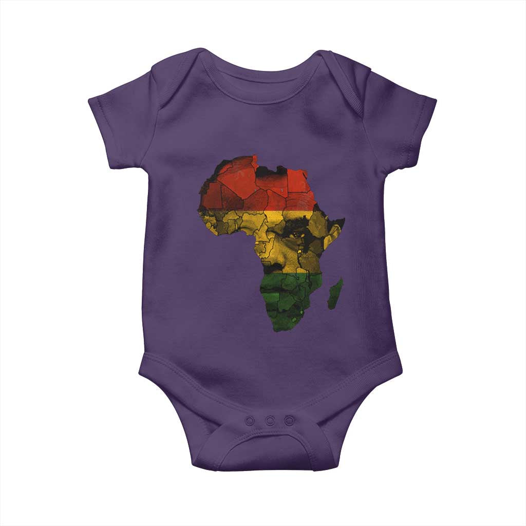 Black History Month Baby Onesie Pan African Africa Map Black Pride - Wonder Print Shop