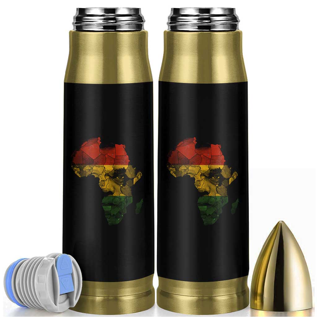 Black History Month Bullet Tumbler Pan African Africa Map Black Pride - Wonder Print Shop