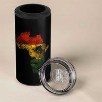 Black History Month 4 in 1 Can Cooler Tumbler Pan African Africa Map Black Pride - Wonder Print Shop
