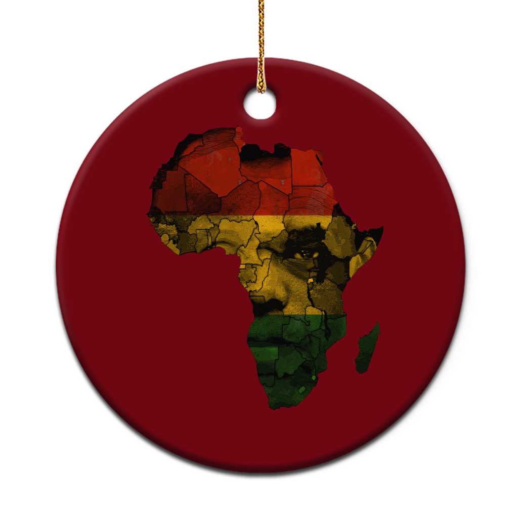 Black History Month Ceramic Ornament Pan African Africa Map Black Pride - Wonder Print Shop