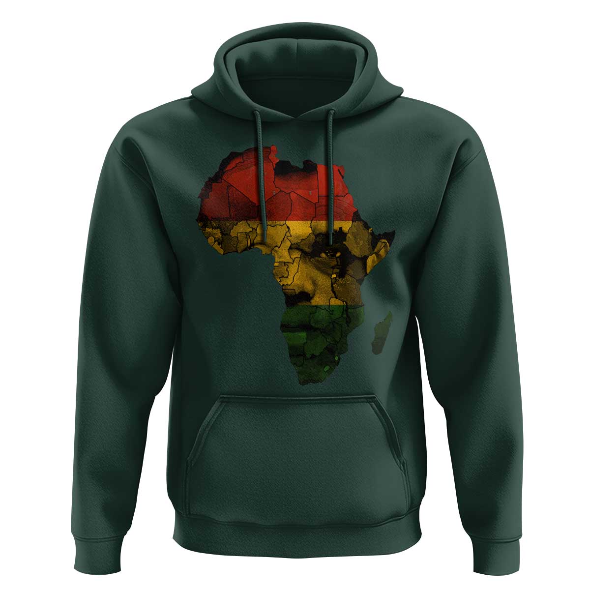 Black History Month Hoodie Pan African Africa Map Black Pride - Wonder Print Shop
