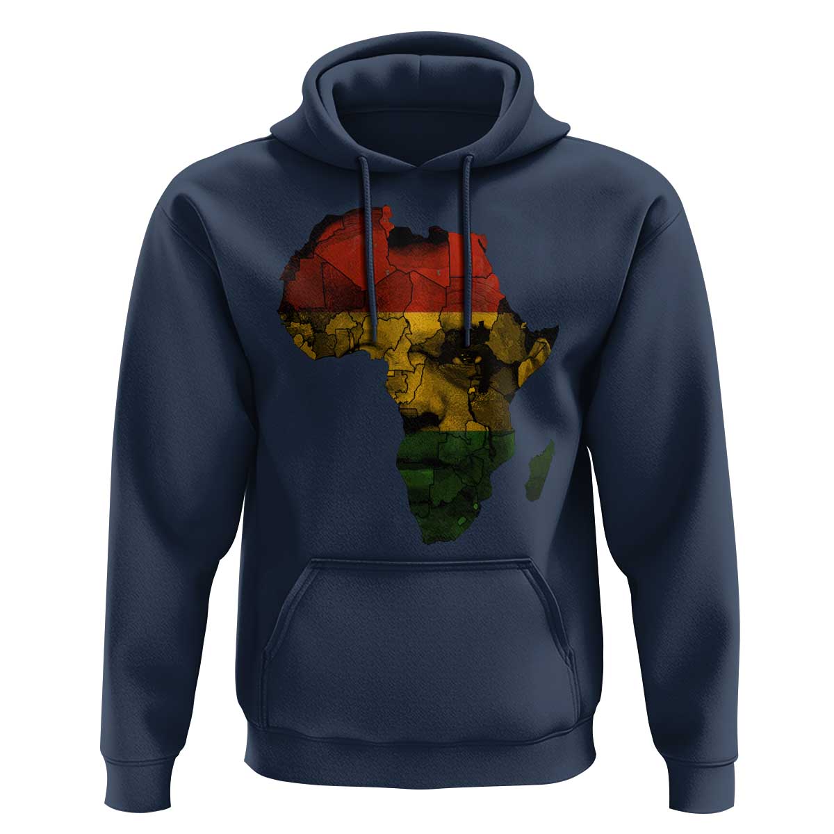 Black History Month Hoodie Pan African Africa Map Black Pride - Wonder Print Shop