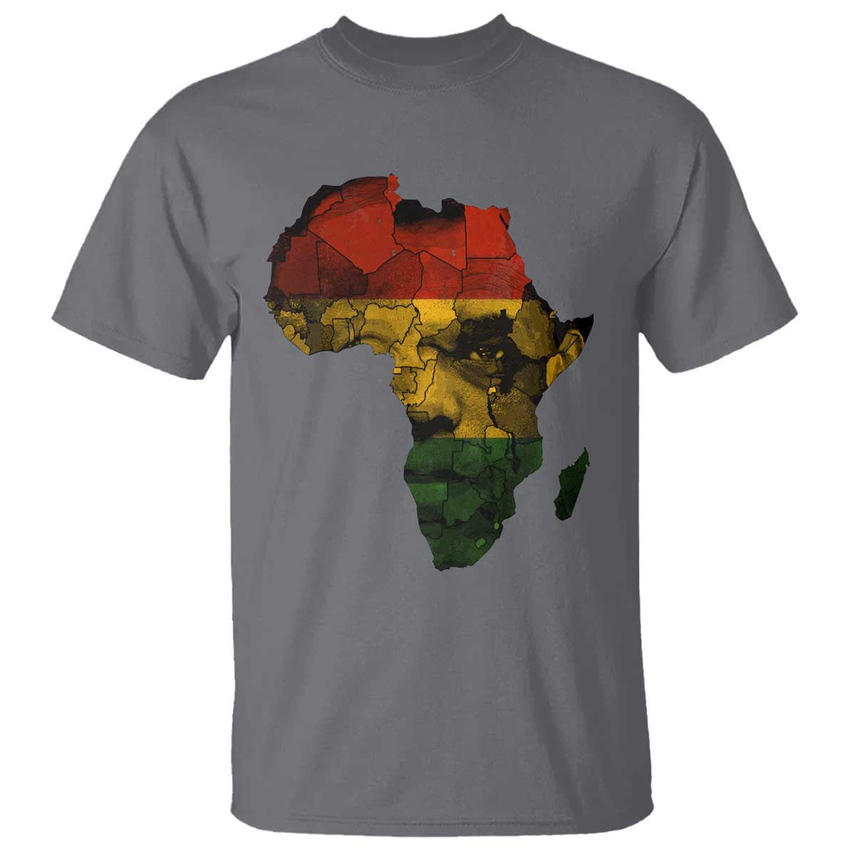 Black History Month T Shirt Pan African Africa Map Black Pride - Wonder Print Shop
