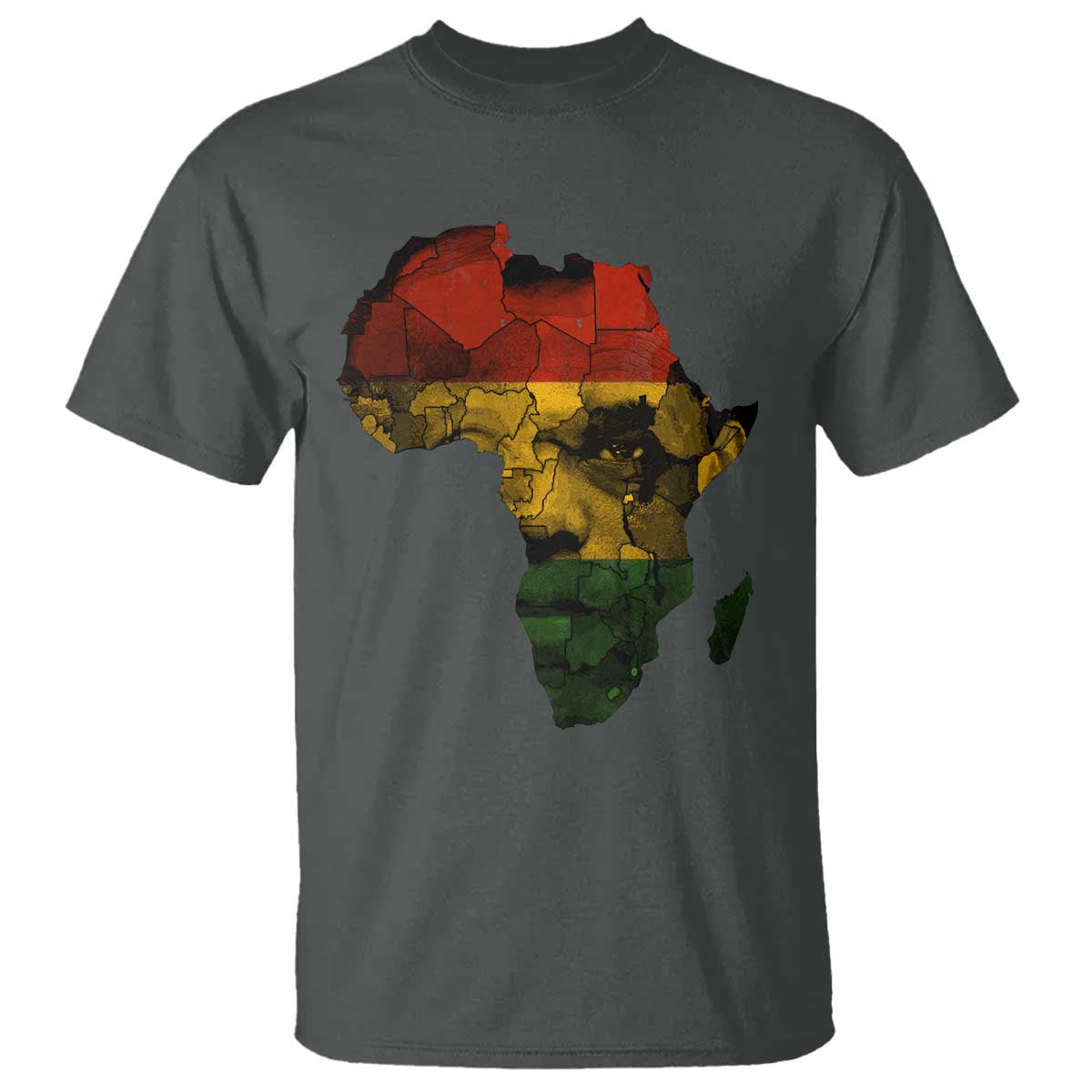 Black History Month T Shirt Pan African Africa Map Black Pride - Wonder Print Shop