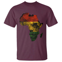Black History Month T Shirt Pan African Africa Map Black Pride - Wonder Print Shop