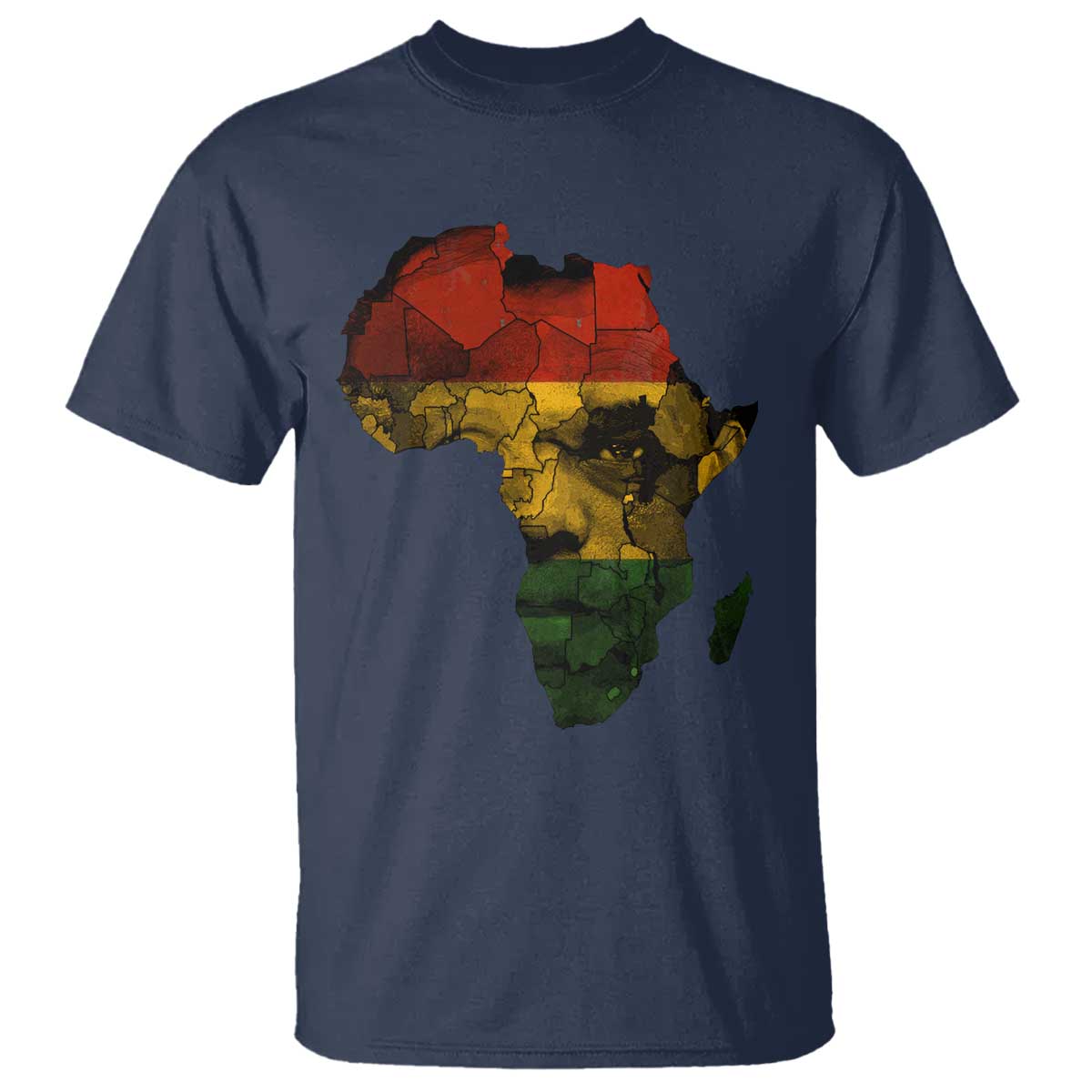 Black History Month T Shirt Pan African Africa Map Black Pride - Wonder Print Shop