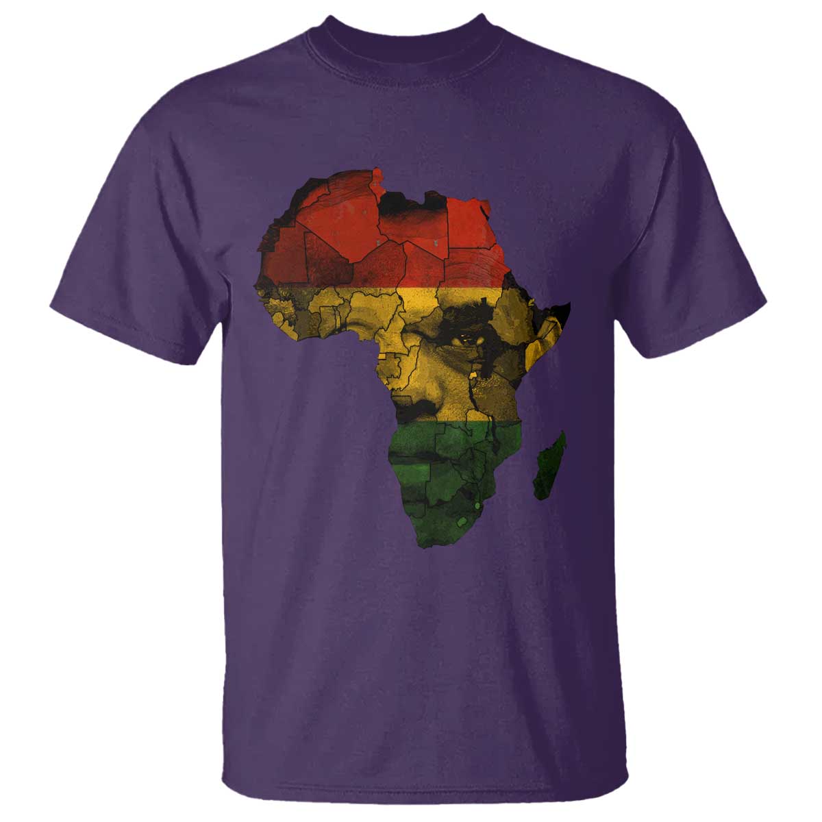Black History Month T Shirt Pan African Africa Map Black Pride - Wonder Print Shop