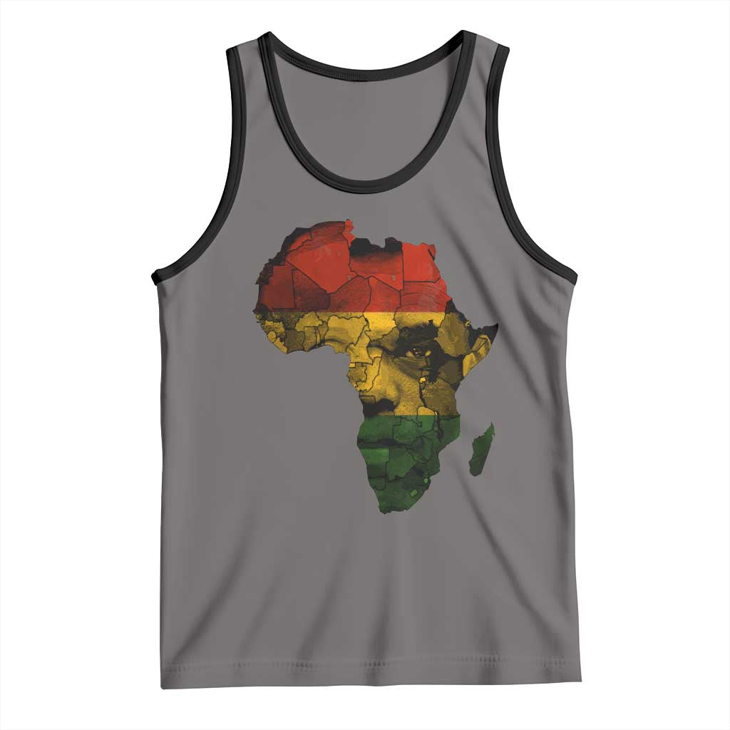 Black History Month Tank Top Pan African Africa Map Black Pride - Wonder Print Shop