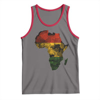 Black History Month Tank Top Pan African Africa Map Black Pride - Wonder Print Shop