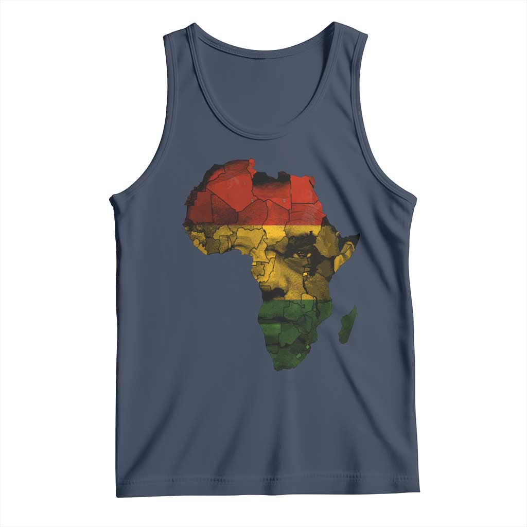 Black History Month Tank Top Pan African Africa Map Black Pride - Wonder Print Shop