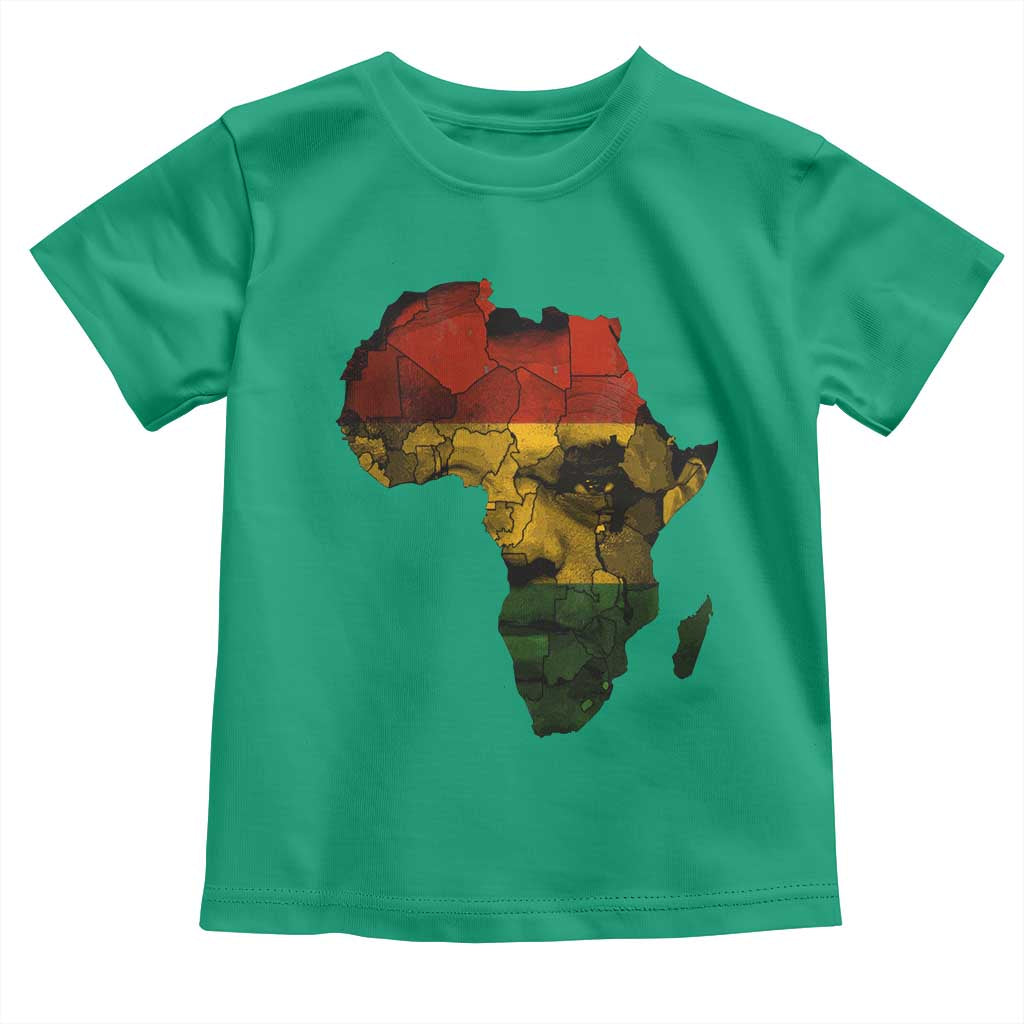 Black History Month Toddler T Shirt Pan African Africa Map Black Pride - Wonder Print Shop