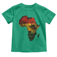 Black History Month Toddler T Shirt Pan African Africa Map Black Pride - Wonder Print Shop