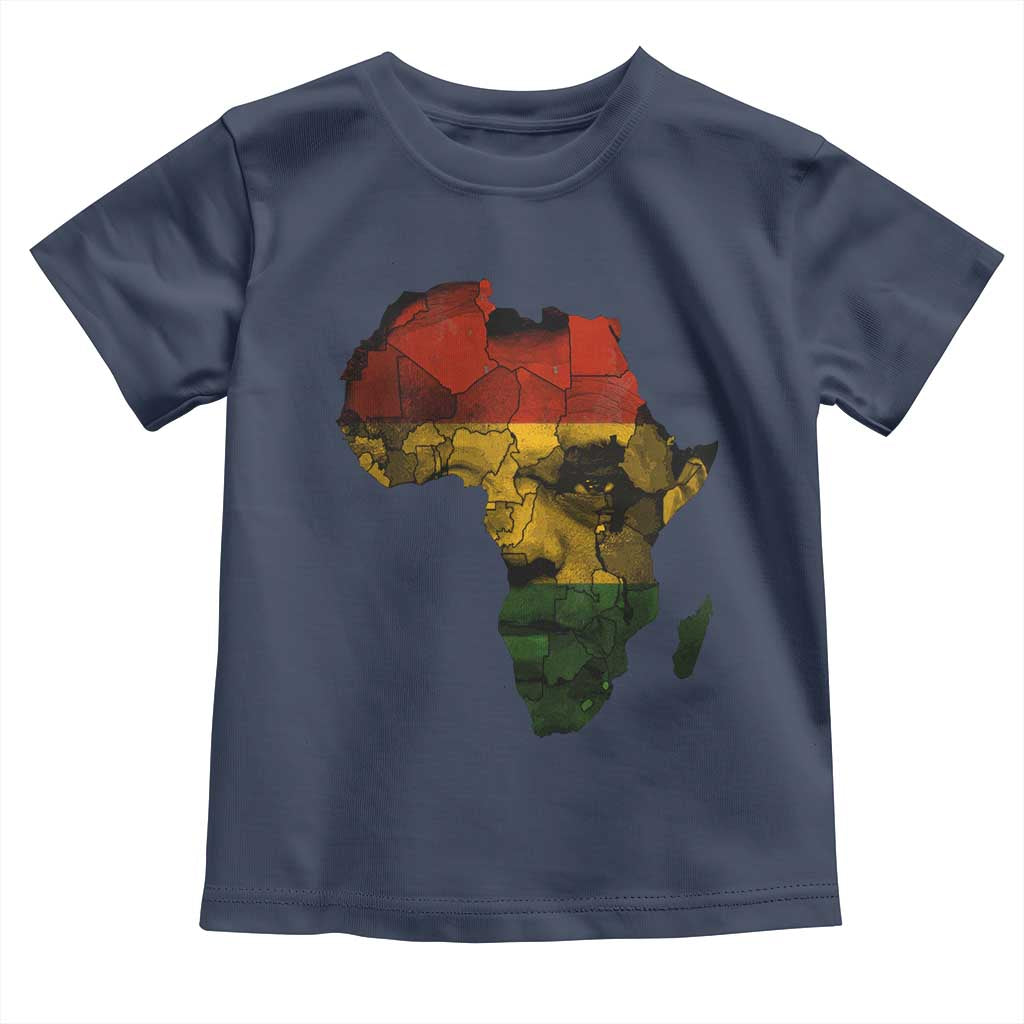 Black History Month Toddler T Shirt Pan African Africa Map Black Pride - Wonder Print Shop