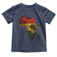 Black History Month Toddler T Shirt Pan African Africa Map Black Pride - Wonder Print Shop