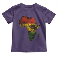 Black History Month Toddler T Shirt Pan African Africa Map Black Pride - Wonder Print Shop
