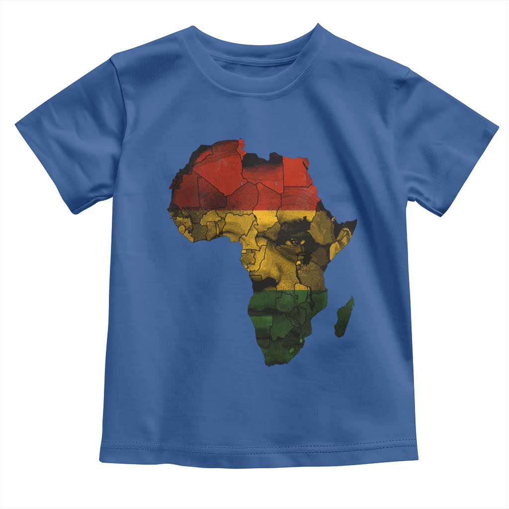 Black History Month Toddler T Shirt Pan African Africa Map Black Pride - Wonder Print Shop