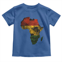 Black History Month Toddler T Shirt Pan African Africa Map Black Pride - Wonder Print Shop