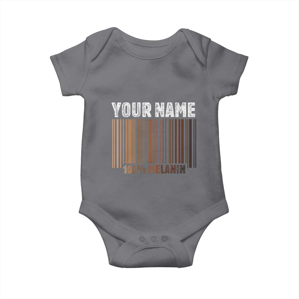 Personalized Gifts Black Pride Baby Onesie Custom Name Melanin BLM African History Gift