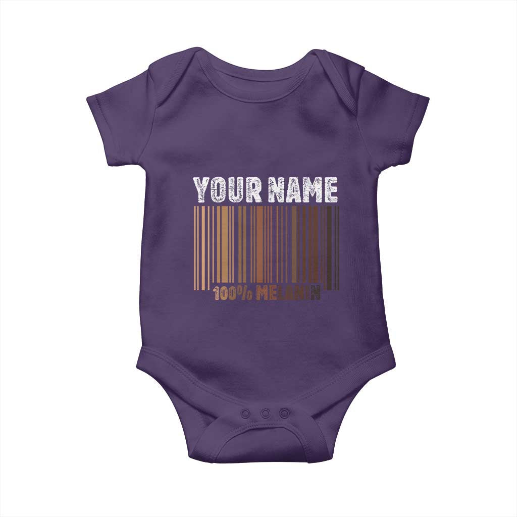 Personalized Gifts Black Pride Baby Onesie Custom Name Melanin BLM African History Gift