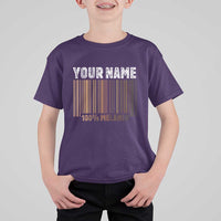 Personalized Gifts Black Pride T Shirt For Kid Custom Name Melanin BLM African History Gift