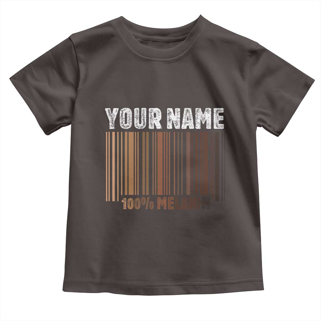 Personalized Gifts Black Pride Toddler T Shirt Custom Name Melanin BLM African History Gift