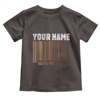 Personalized Gifts Black Pride Toddler T Shirt Custom Name Melanin BLM African History Gift