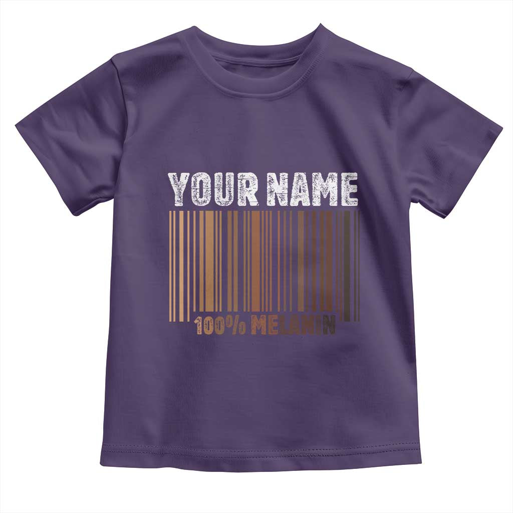 Personalized Gifts Black Pride Toddler T Shirt Custom Name Melanin BLM African History Gift