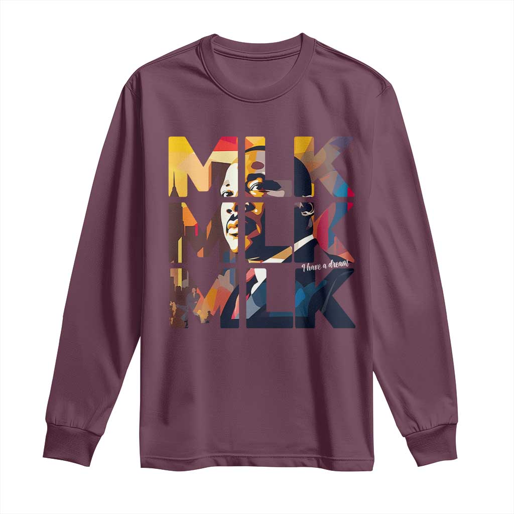 Martin Luther King Jr. Long Sleeve Shirt Black History Month I Have A Dream