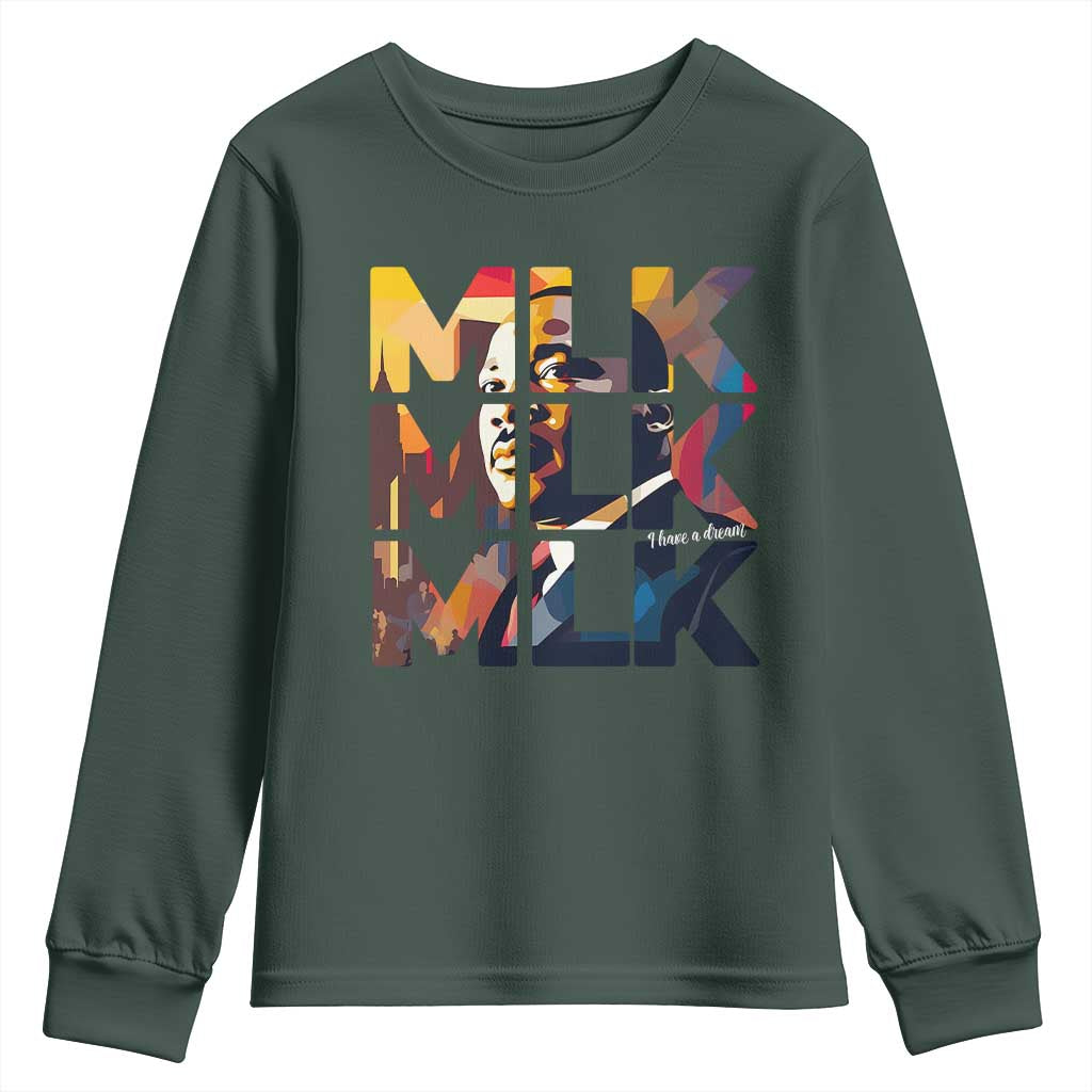 Martin Luther King Jr. Youth Sweatshirt Black History Month I Have A Dream