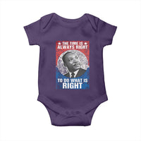 Martin Luther King Jr. Baby Onesie The Time Is Always Right Civil Rights Black History Month MLK Day