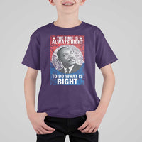 Martin Luther King Jr. T Shirt For Kid The Time Is Always Right Civil Rights Black History Month MLK Day