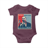 Martin Luther King Baby Onesie The Time Is Always Right Civil Rights Black History MLK Day
