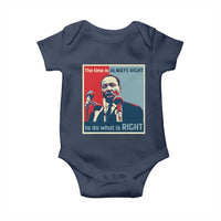 Martin Luther King Baby Onesie The Time Is Always Right Civil Rights Black History MLK Day