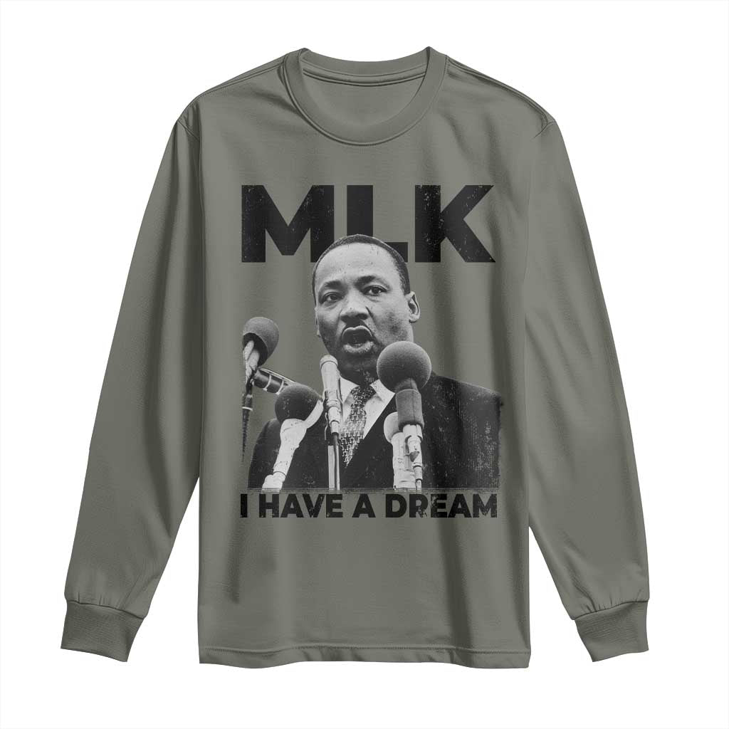 Martin Luther King Long Sleeve Shirt I Have A Dream MLK Black History Month