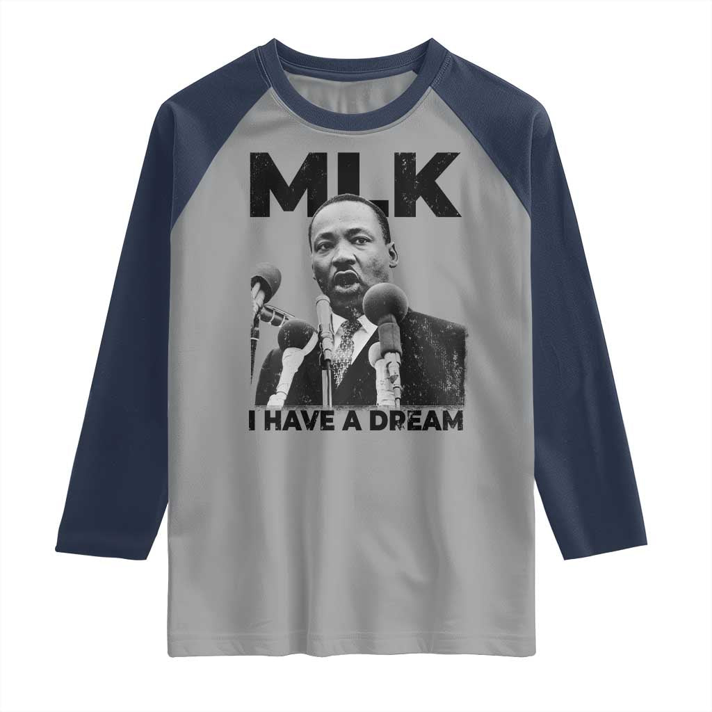 Martin Luther King Raglan Shirt I Have A Dream MLK Black History Month