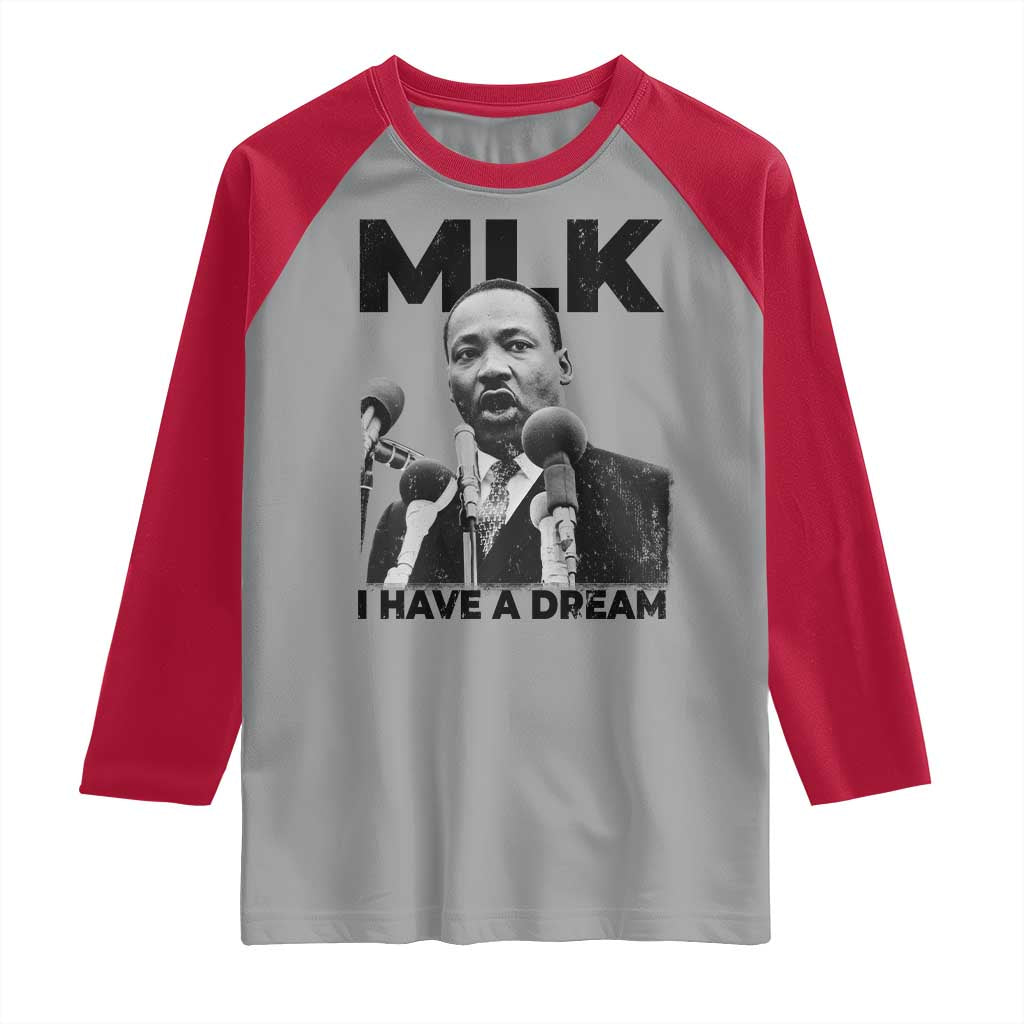 Martin Luther King Raglan Shirt I Have A Dream MLK Black History Month
