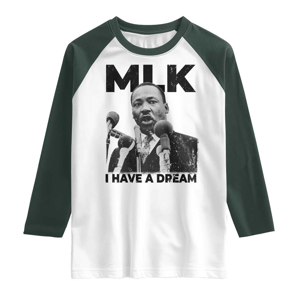 Martin Luther King Raglan Shirt I Have A Dream MLK Black History Month