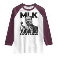 Martin Luther King Raglan Shirt I Have A Dream MLK Black History Month
