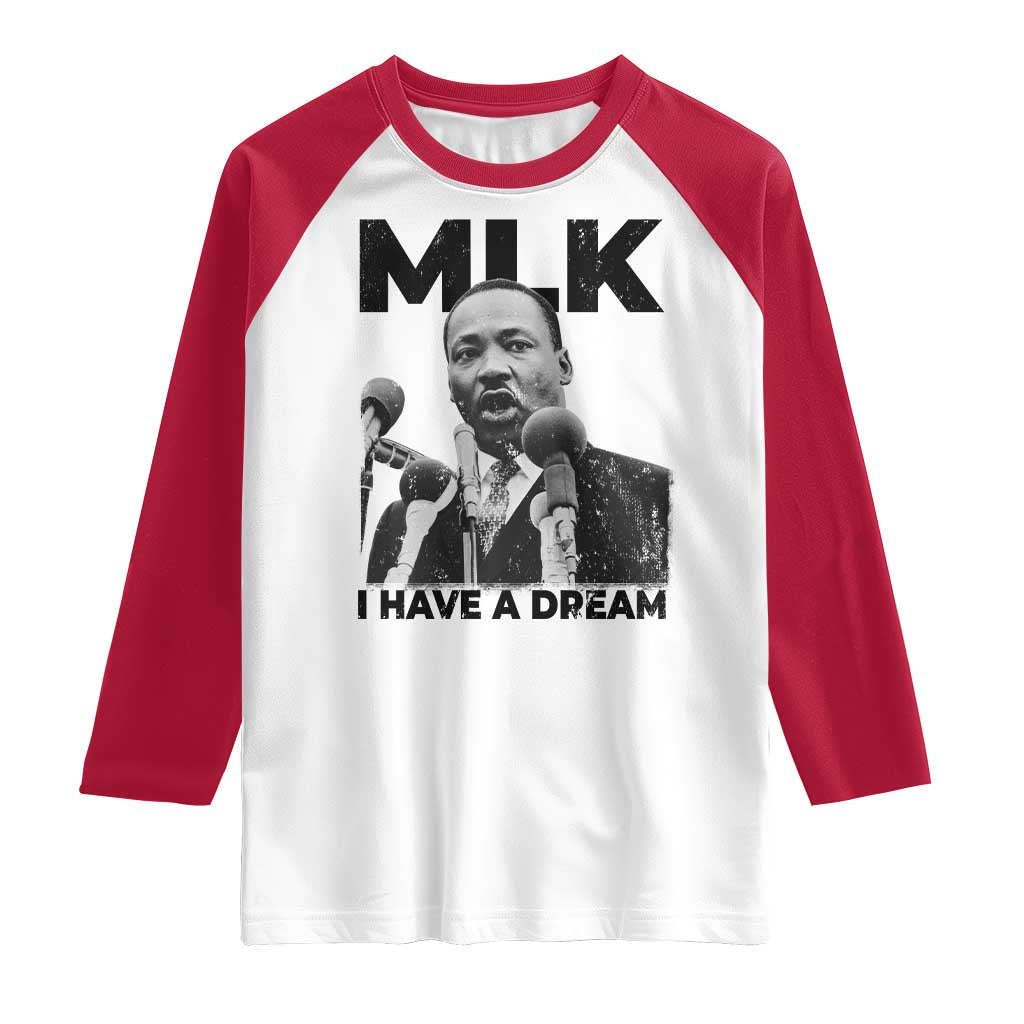 Martin Luther King Raglan Shirt I Have A Dream MLK Black History Month
