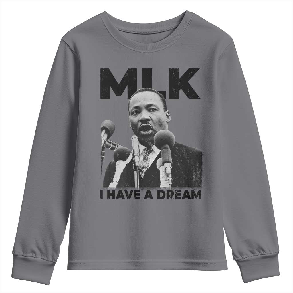 Martin Luther King Youth Sweatshirt I Have A Dream MLK Black History Month