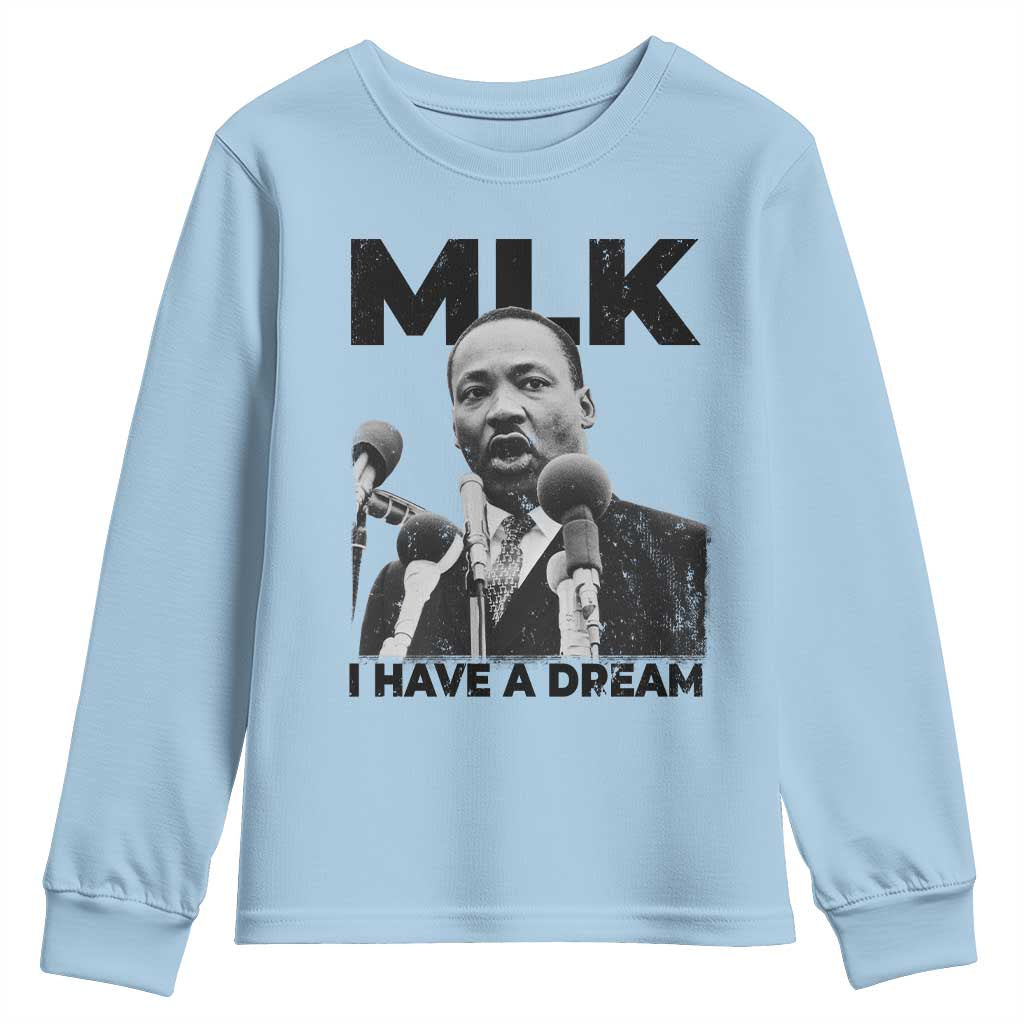 Martin Luther King Youth Sweatshirt I Have A Dream MLK Black History Month