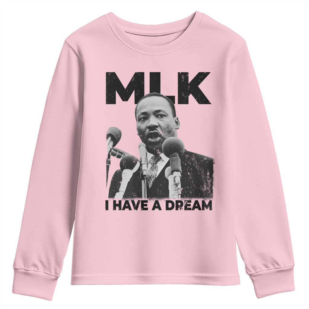 Martin Luther King Youth Sweatshirt I Have A Dream MLK Black History Month