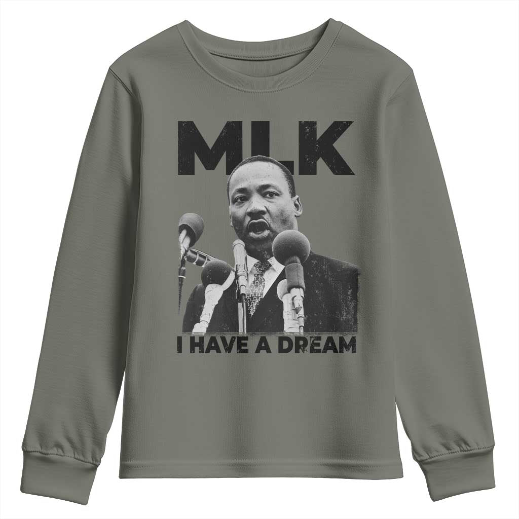 Martin Luther King Youth Sweatshirt I Have A Dream MLK Black History Month