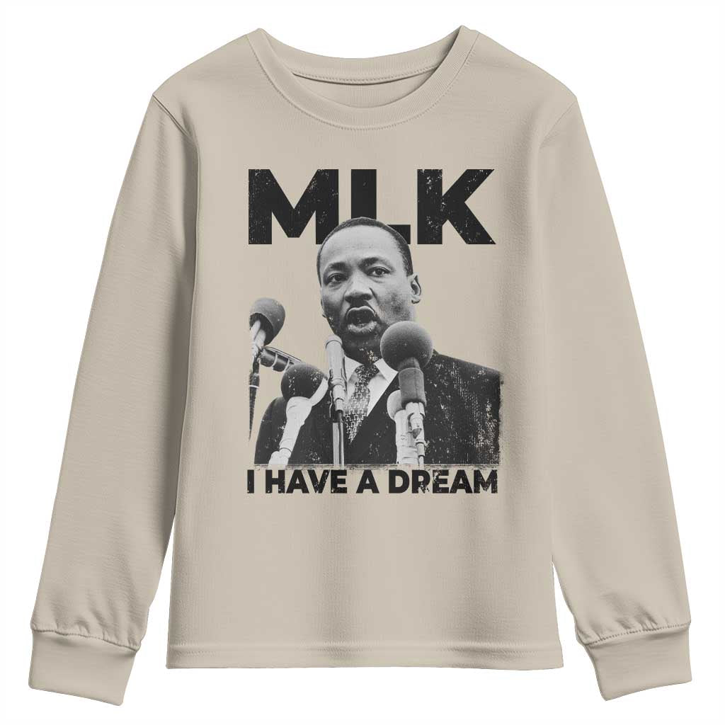 Martin Luther King Youth Sweatshirt I Have A Dream MLK Black History Month