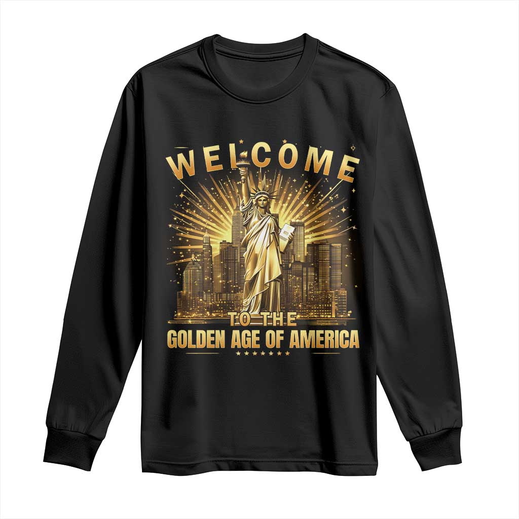 America's Golden Age Statue Of Liberty Long Sleeve Shirt