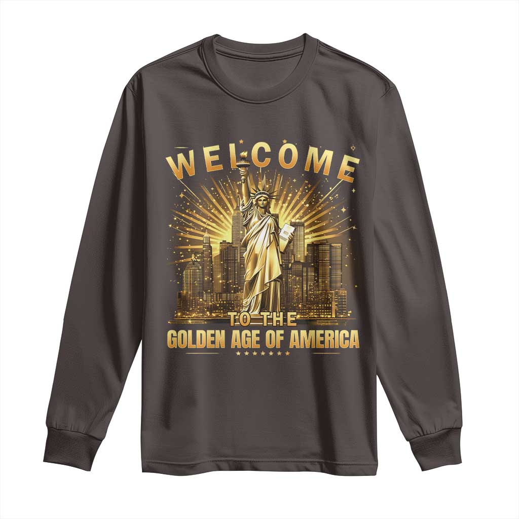 America's Golden Age Statue Of Liberty Long Sleeve Shirt